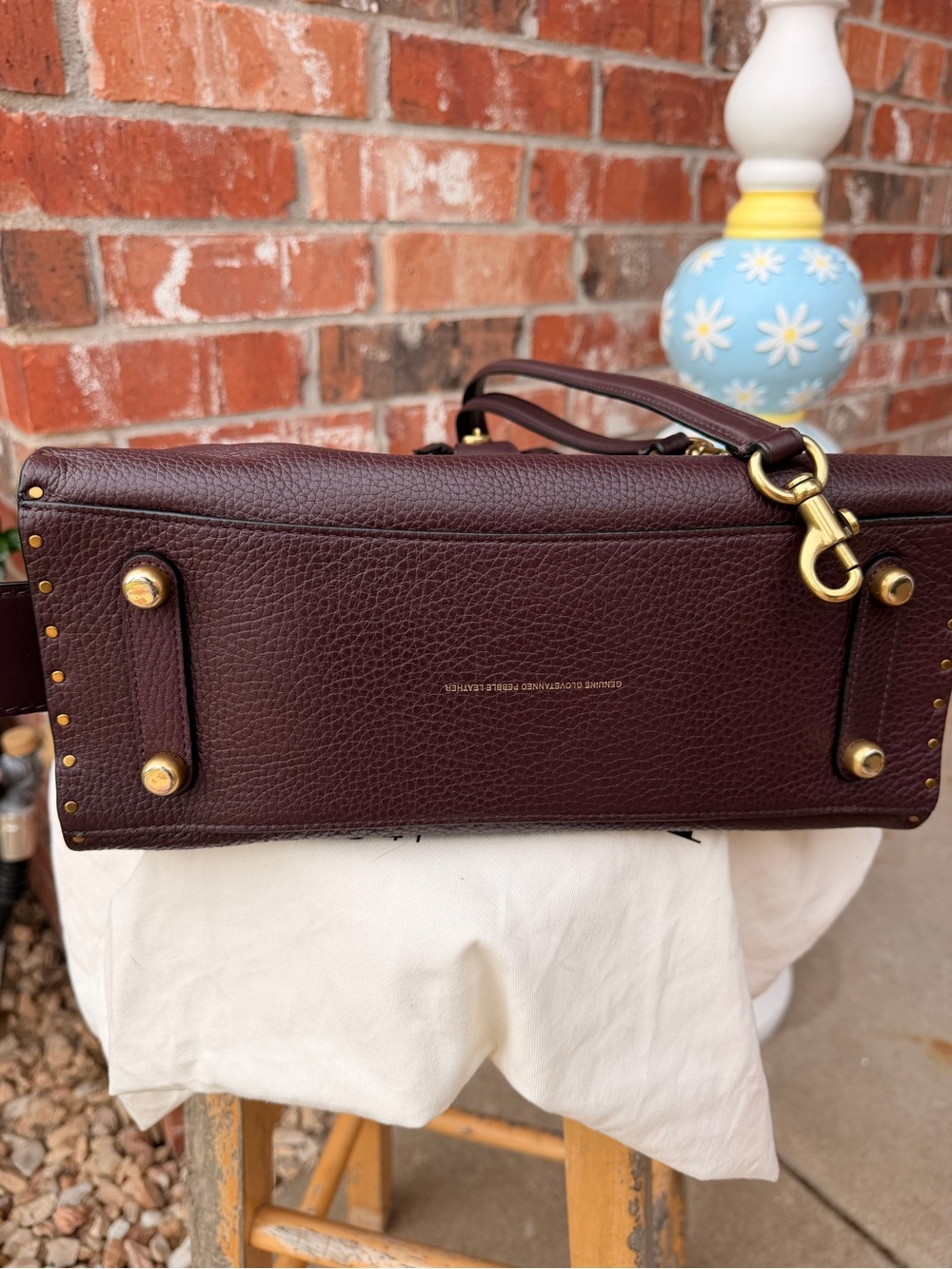 Coach 1941 Rogue with Tea Rose Rivets Oxblood Leather - Style #30456 - Picture 10 of 15